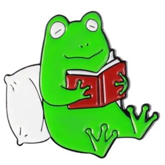 Значок «Лягушка с книгой»